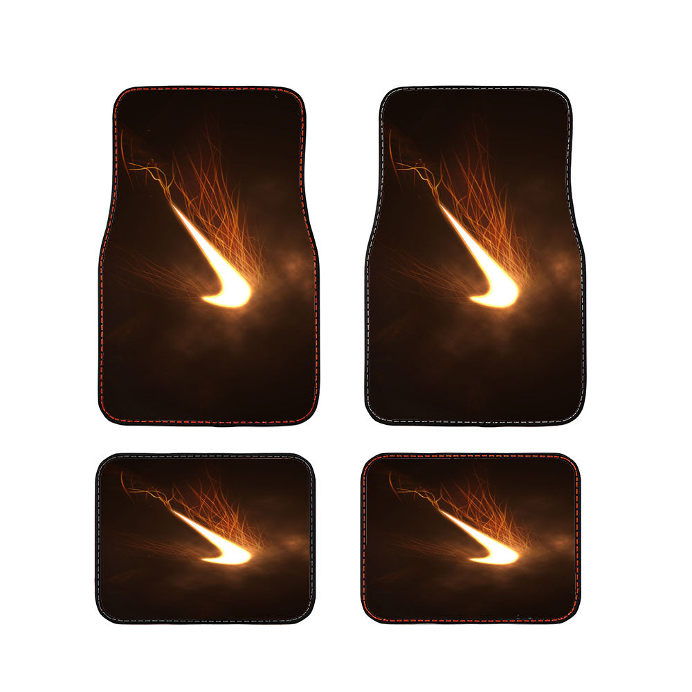 Nike Logo Fire Mode Car Floor Mats Accessories