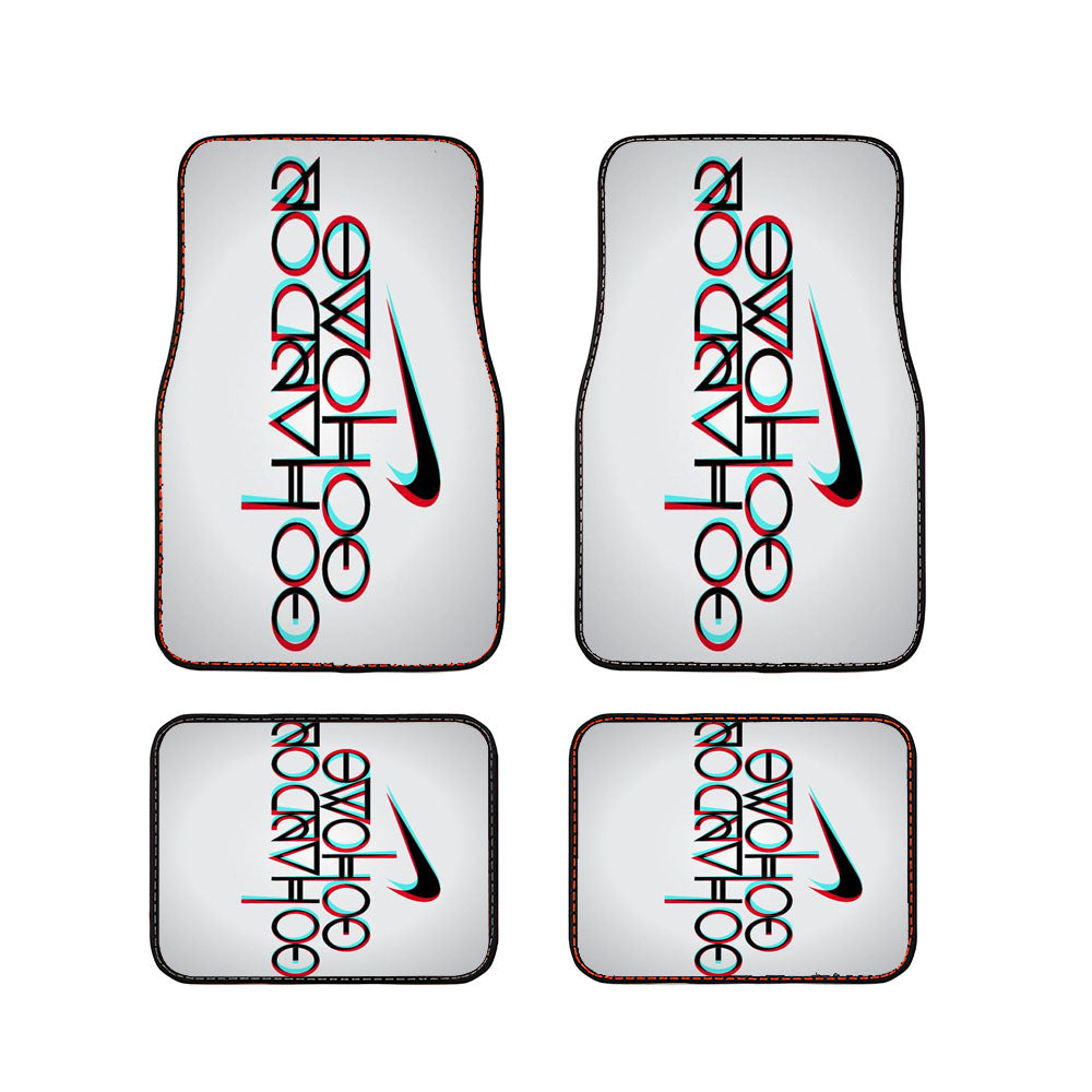 Nike Logo Go Hard Or Go Home Quote Car Floor Mats Accessories
