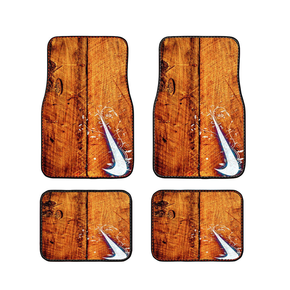 Nike Logo In Wood Car Floor Mats Accessories