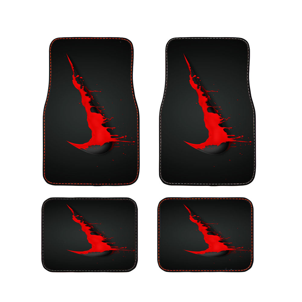 Nike Red Splash Car Floor Mats Accessories