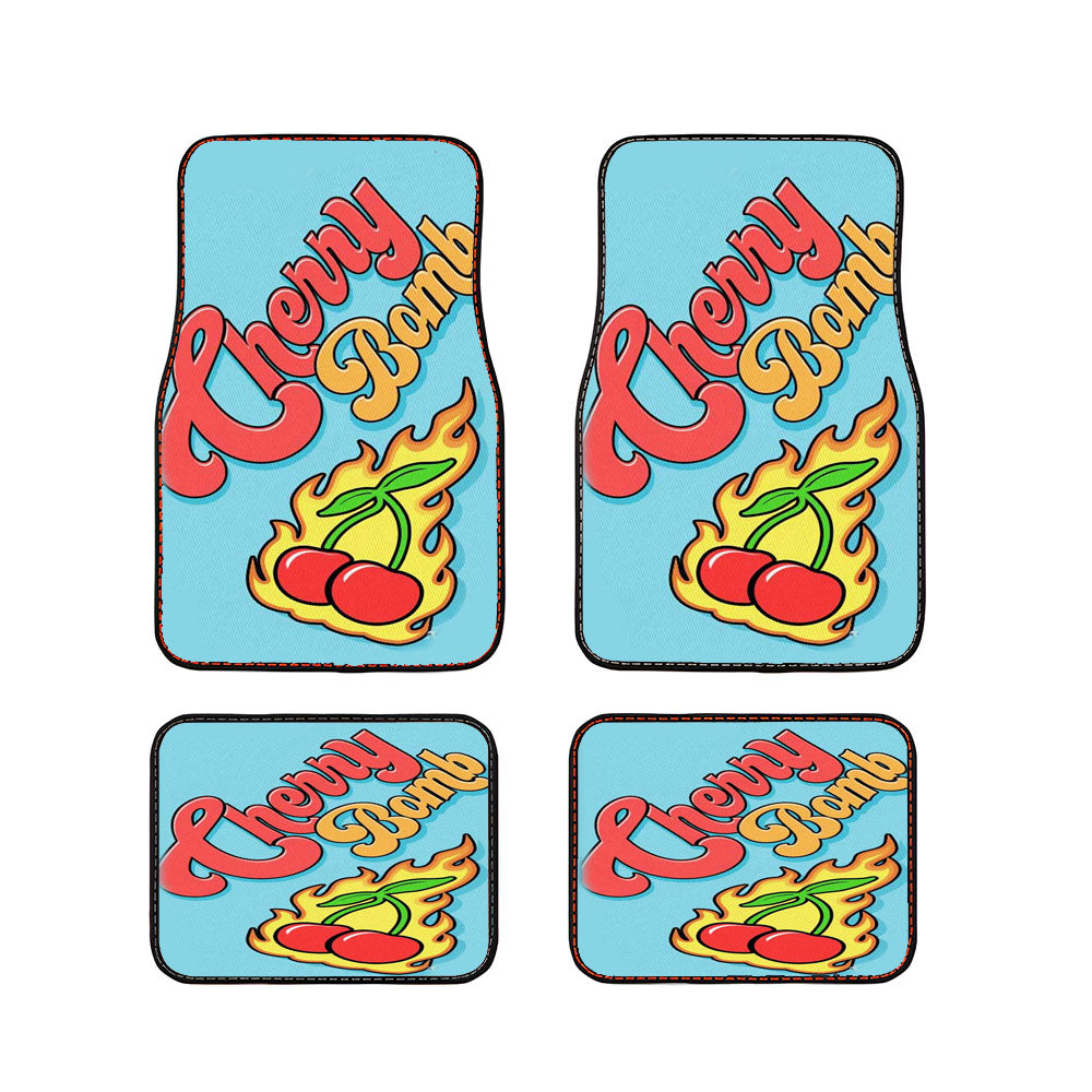 Niki Demartino Cherry Bomb Car Floor Mats Accessories