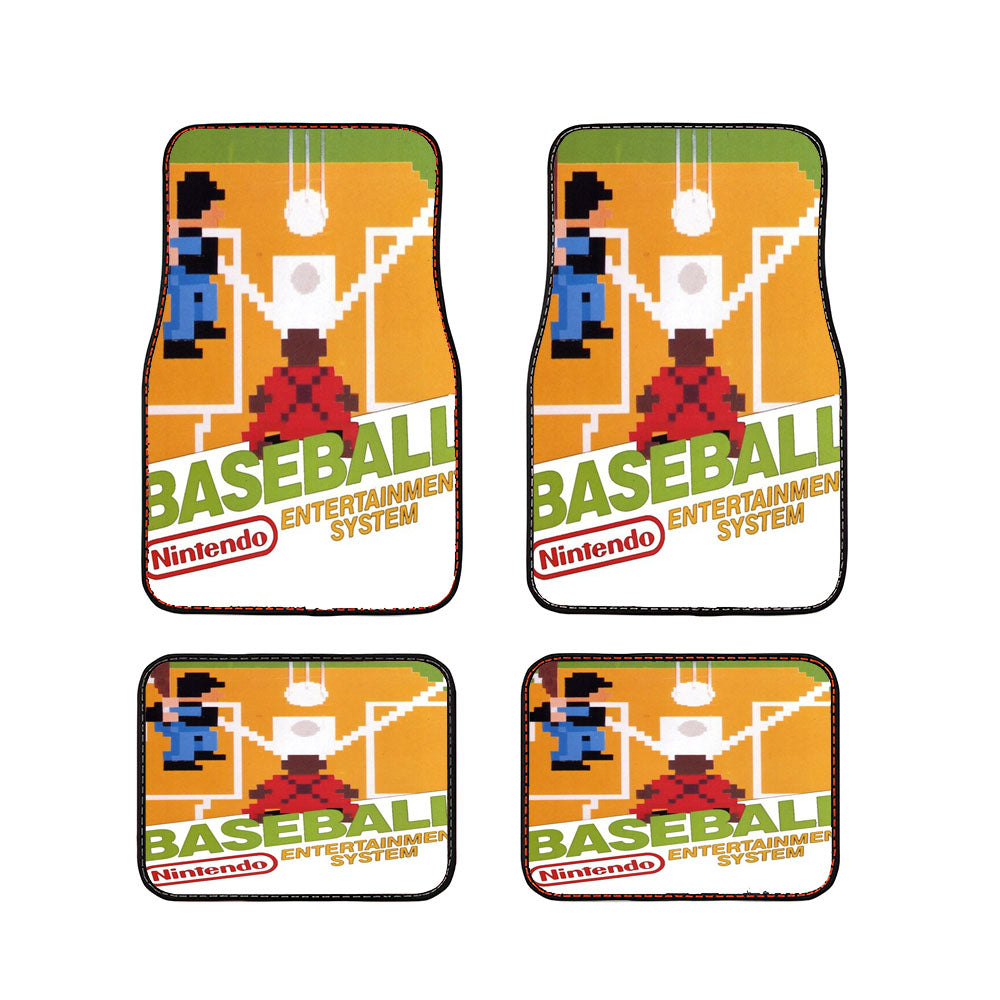 Nintendo Old Baseball Game Car Floor Mats Accessories