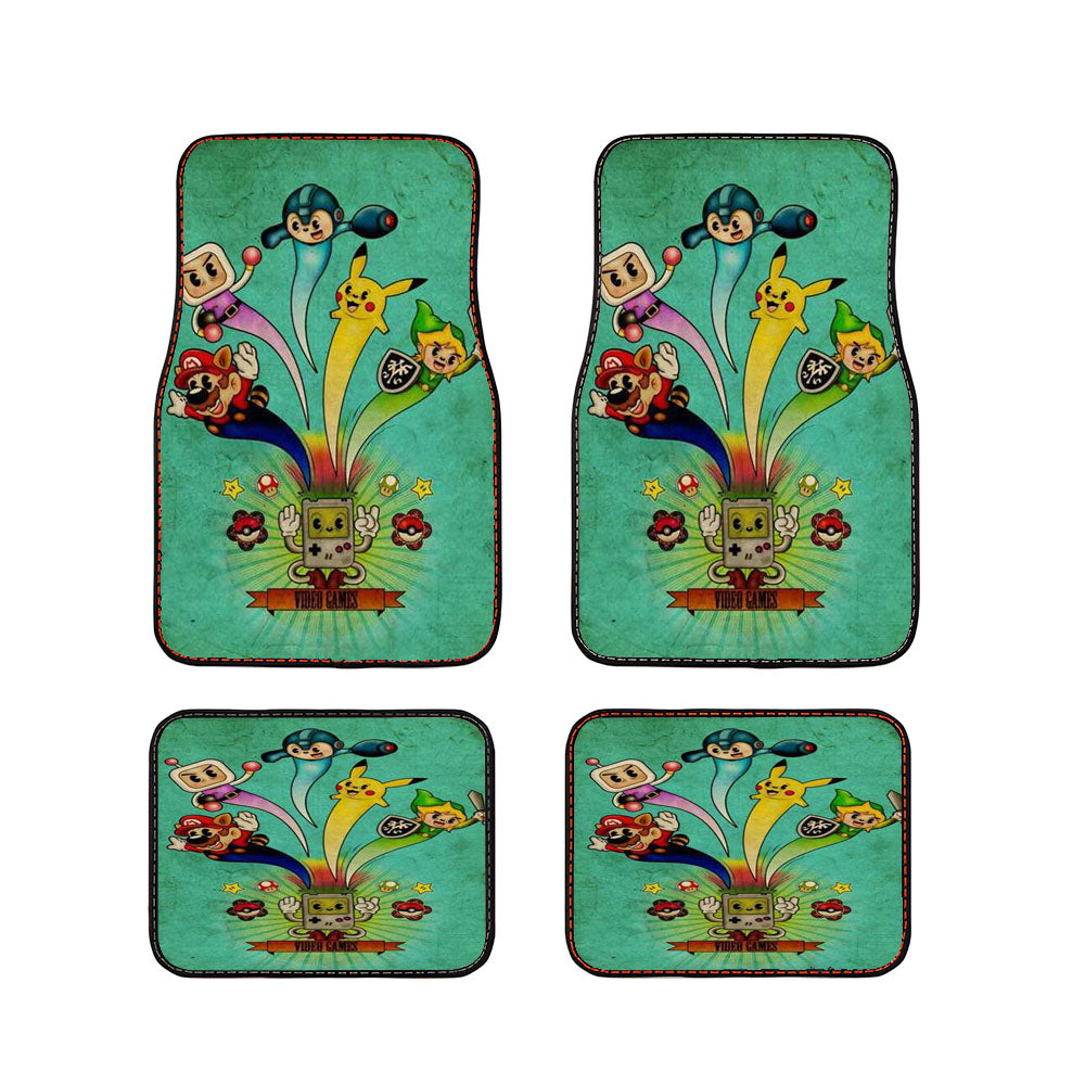 Nintendo Video Game Art Car Floor Mats Accessories