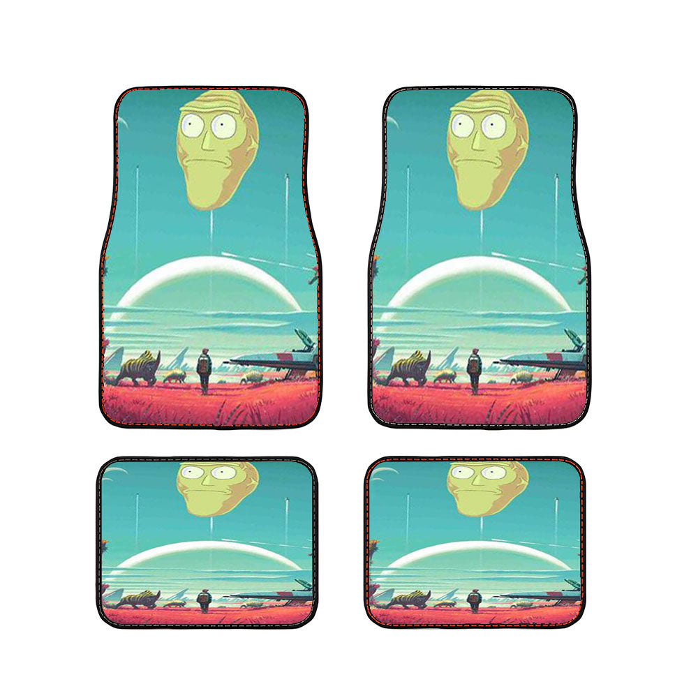 No Man'S Sky Meets Rick And Morty Car Floor Mats Accessories