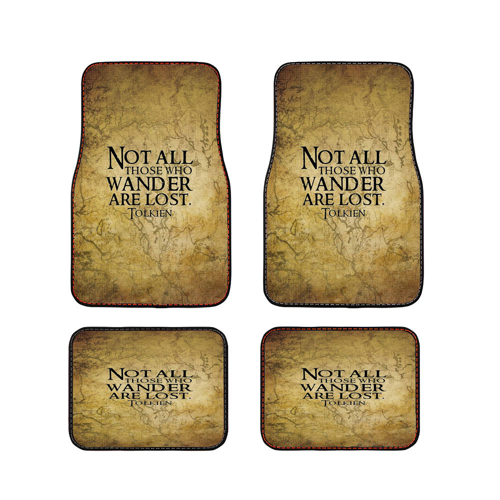 Not All Those Who Wander Are Lost Tolkien Car Floor Mats Accessories