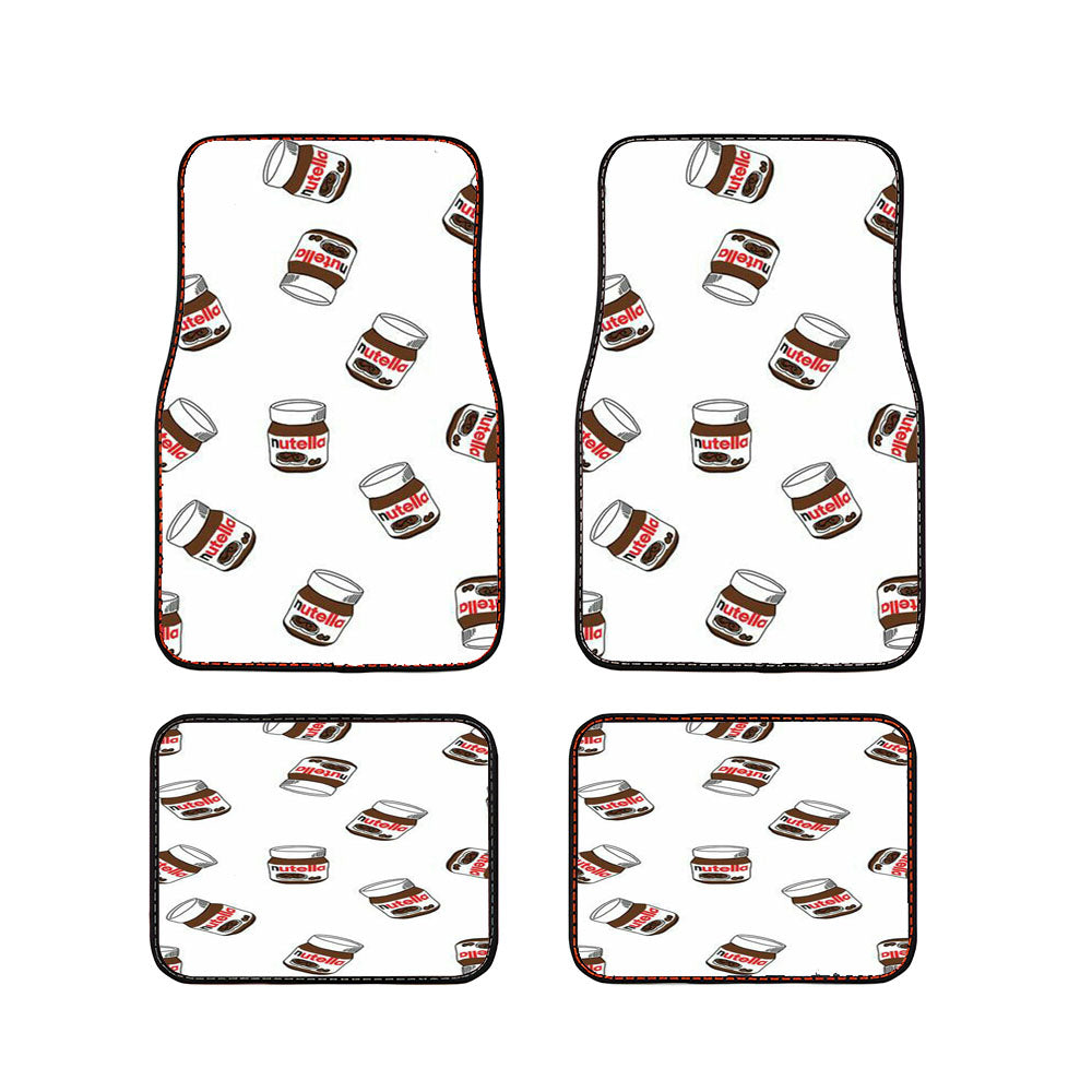 Nutella Pattern Car Floor Mats Accessories