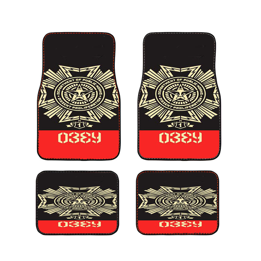 Obey Clothing Car Floor Mats Accessories