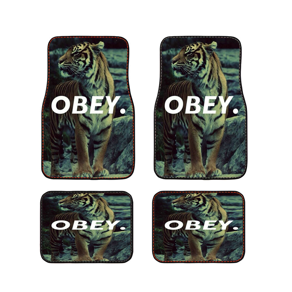 Obey Lion Stone Car Floor Mats Accessories