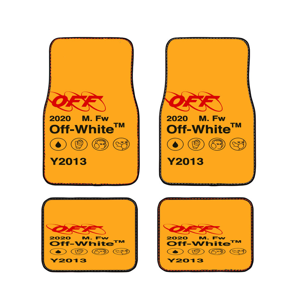 Off White 00 Y0 Car Floor Mats Accessories