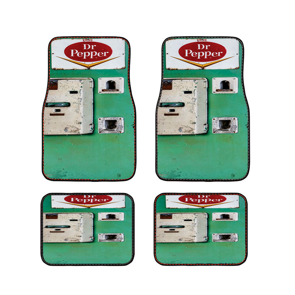 Old Classic Dr Pepper Vending Machine Car Floor Mats Accessories