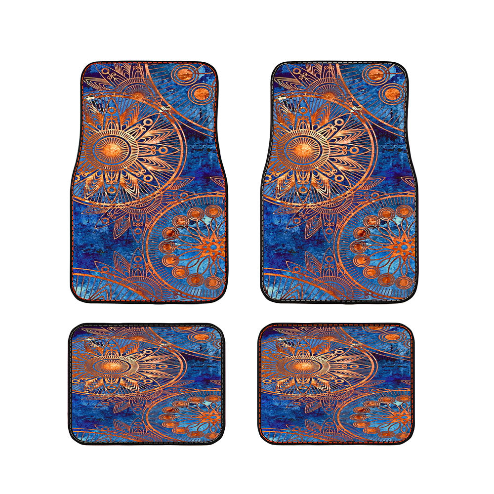 Old Mandala Printing,Christmas Gifts 030 Car Floor Mats Accessories