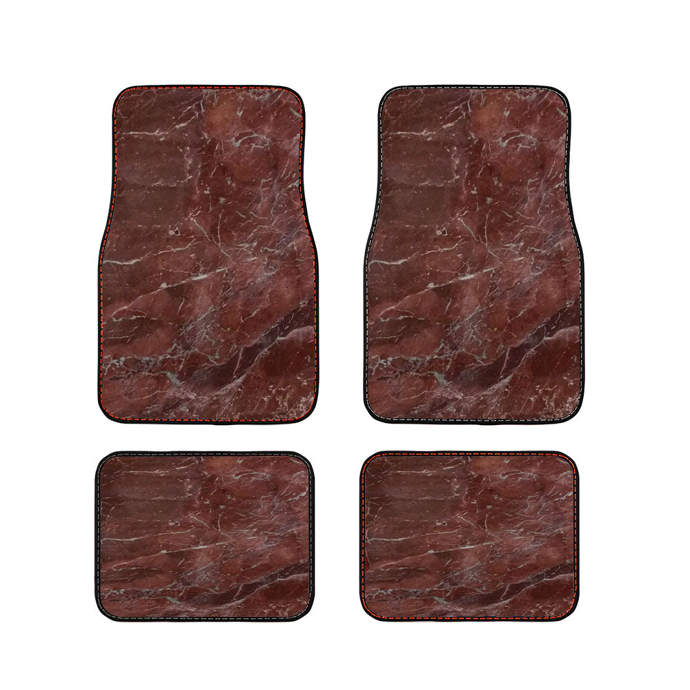 Olympia Red Marble Texture Car Floor Mats Accessories