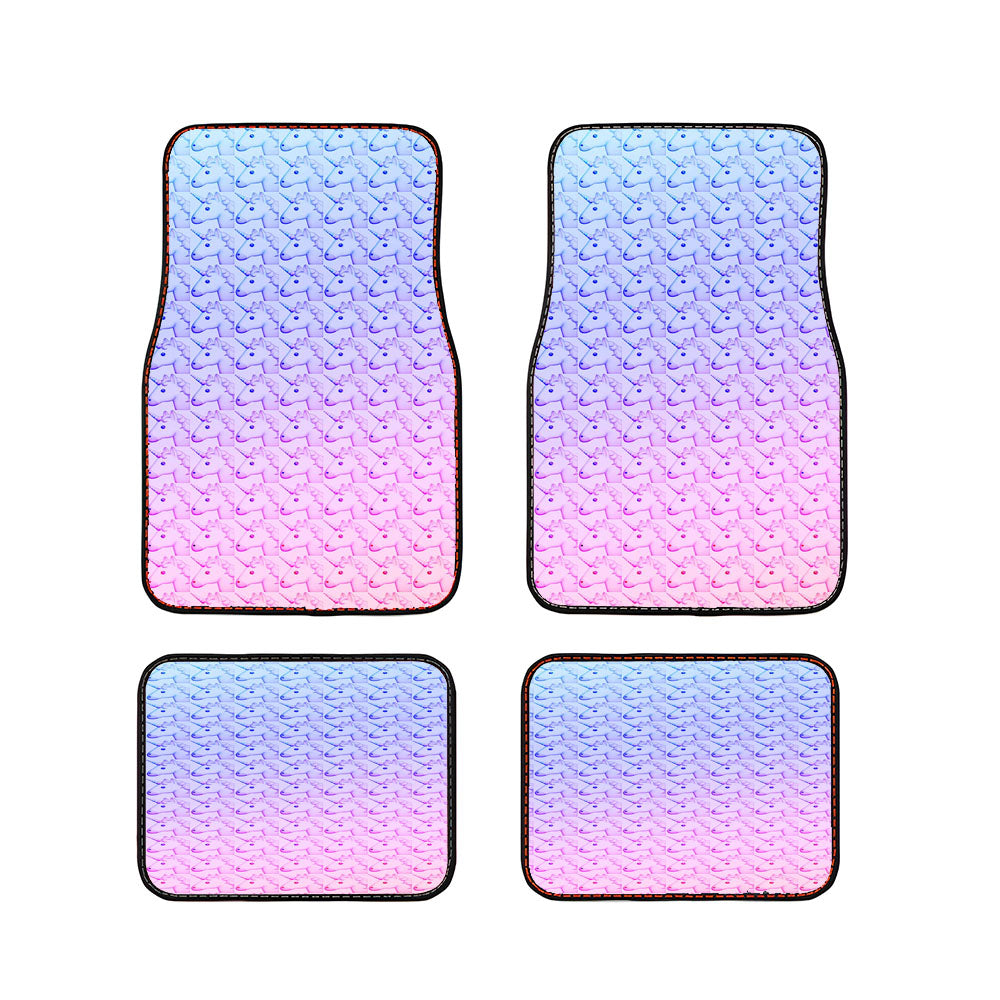 Ombre Unicorn Pattern Car Floor Mats Accessories