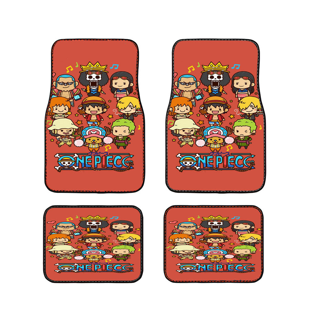 One Piece Cute Character Car Floor Mats Accessories