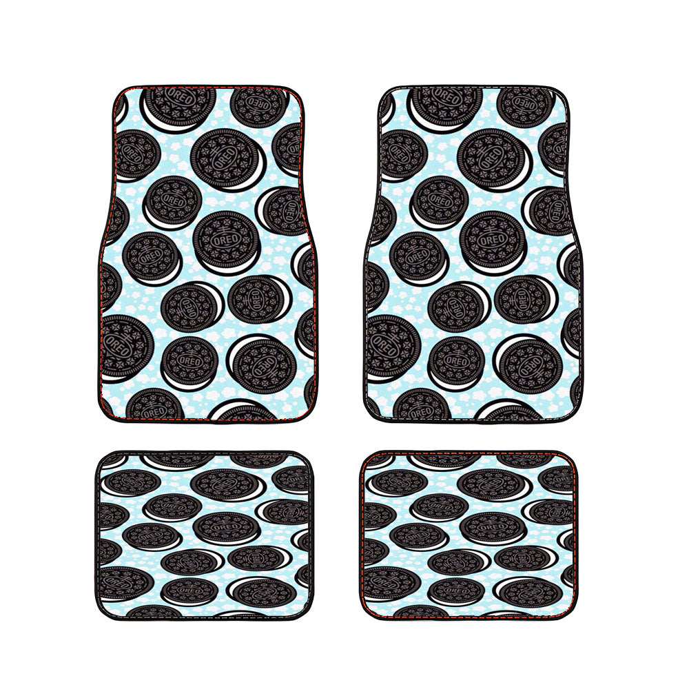 Oreo Biscuits Pattern Car Floor Mats Accessories