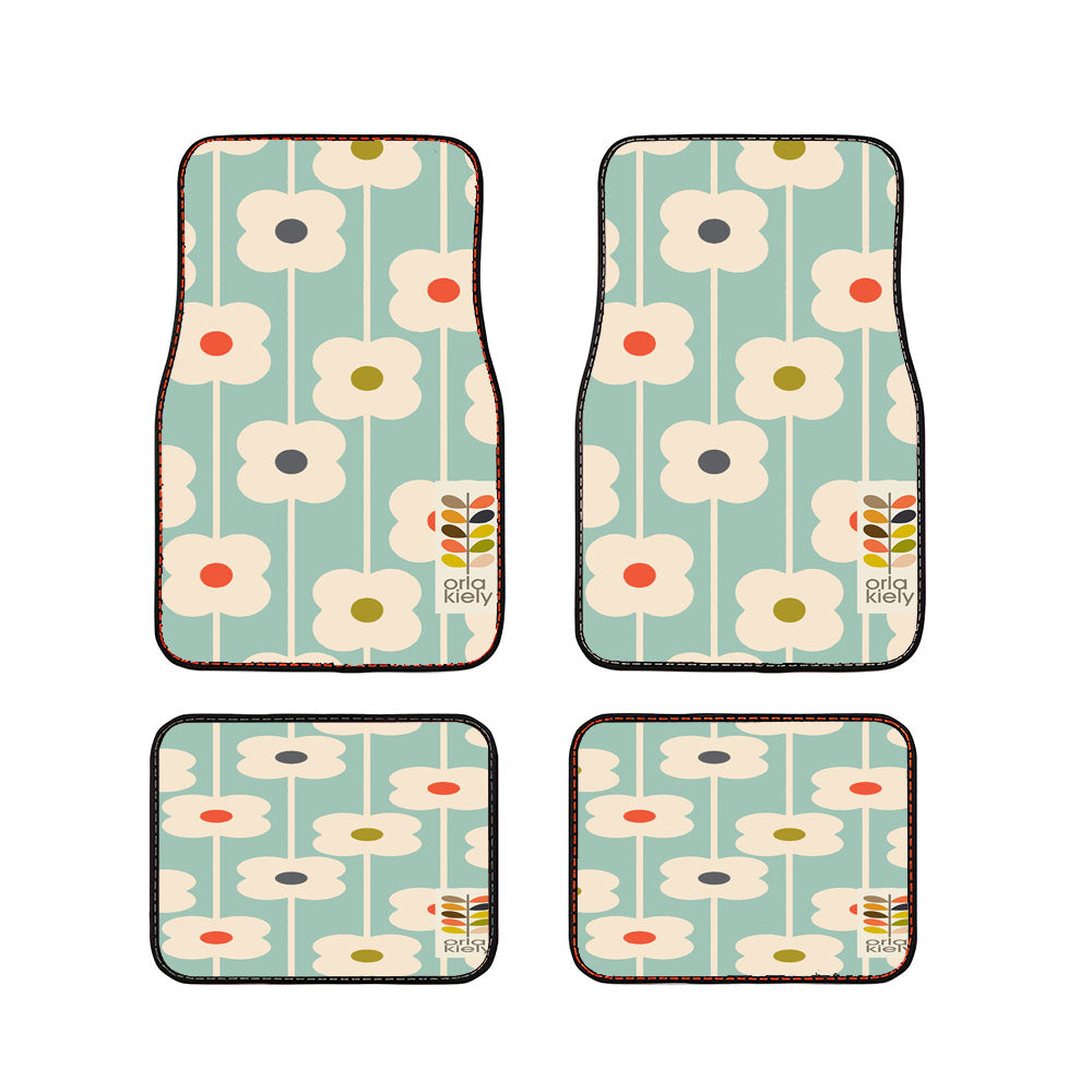 Orla Kiely Flower Pattern Car Floor Mats Accessories