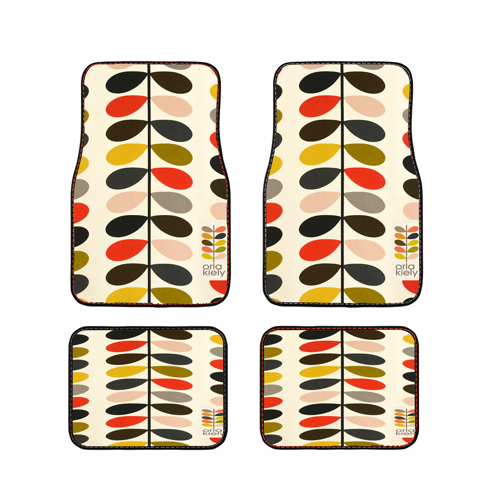 Orla Kiely Multi Optic Stem Colorful Car Floor Mats Accessories