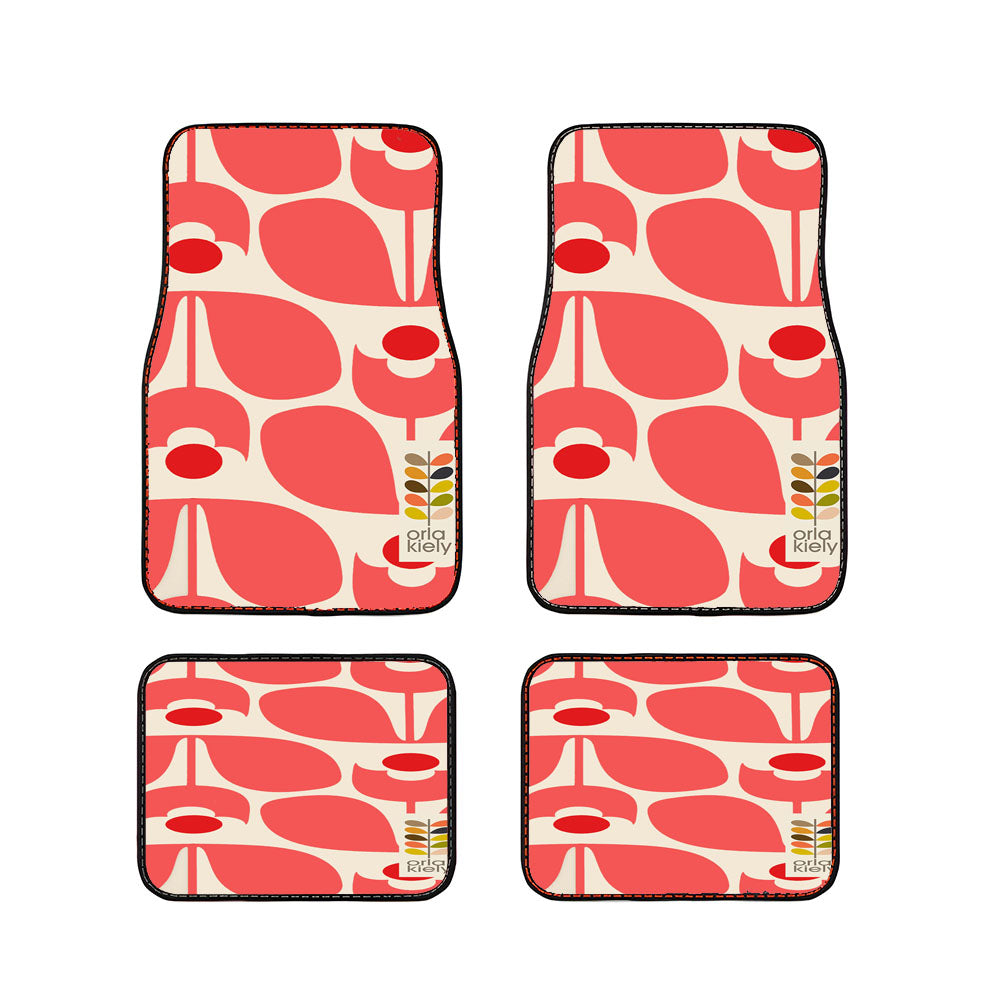 Orla Kiely Wall Flower Car Floor Mats Accessories