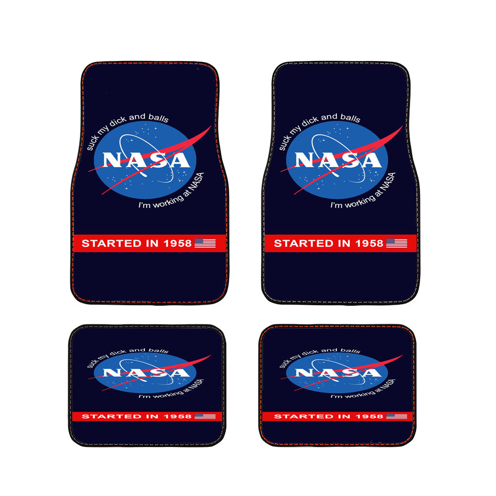 Outer Space And Satellite Working At Nasa Car Floor Mats Accessories