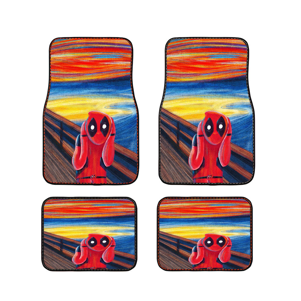 Painting Deadpool Scream Car Floor Mats Accessories