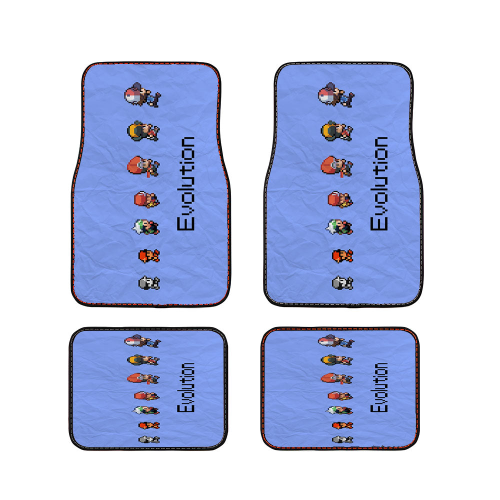 Paper Pokemon Evolution Car Floor Mats Accessories