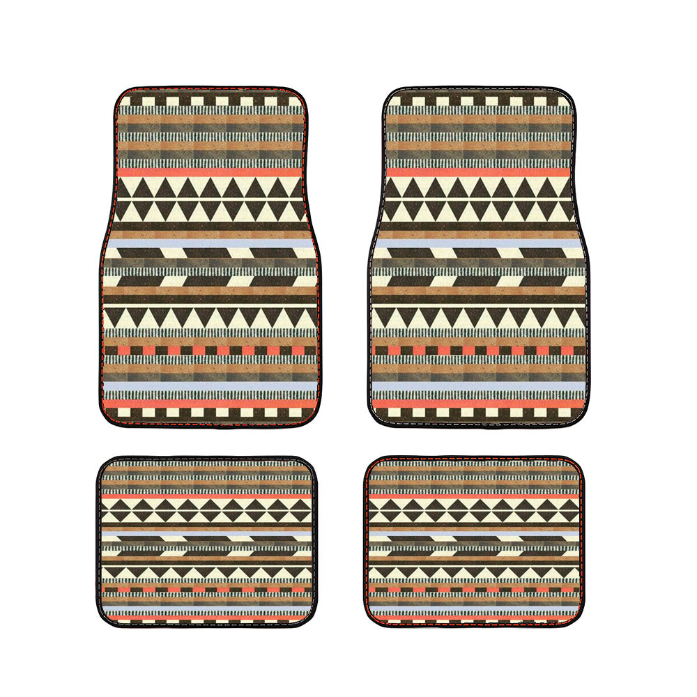 Pattern Brown Cas Mind Car Floor Mats Accessories