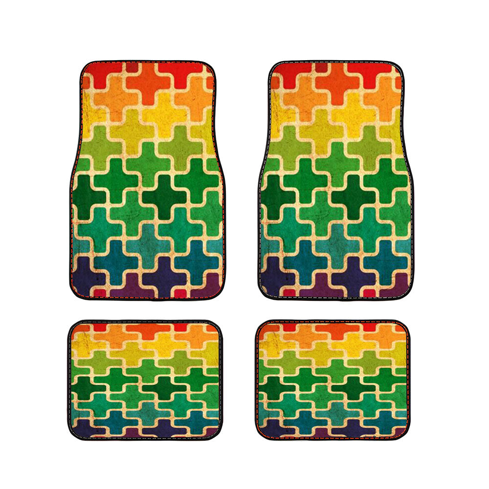Pattern Colorfull Smile Car Floor Mats Accessories