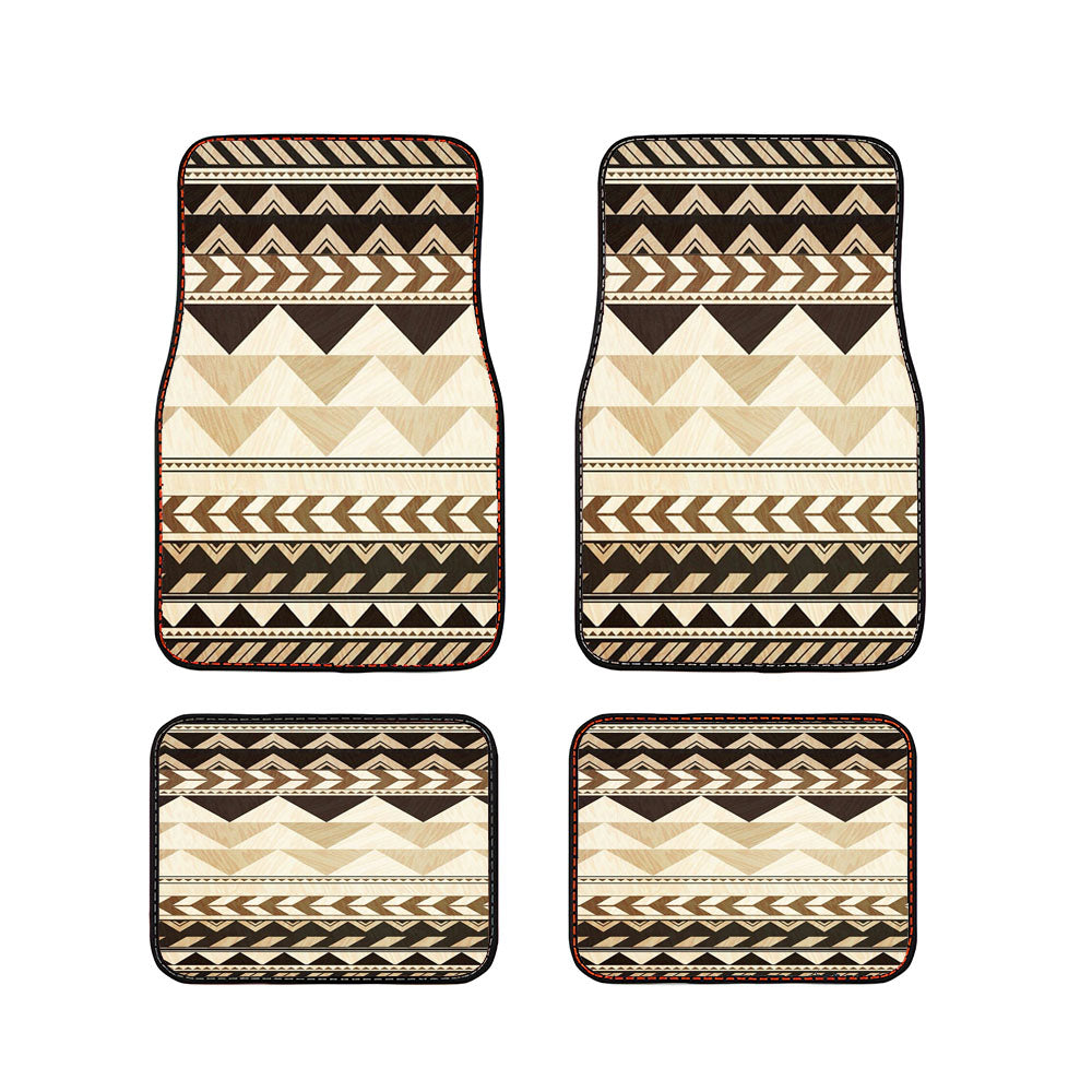 Pattern Sabila Brown Cute Car Floor Mats Accessories