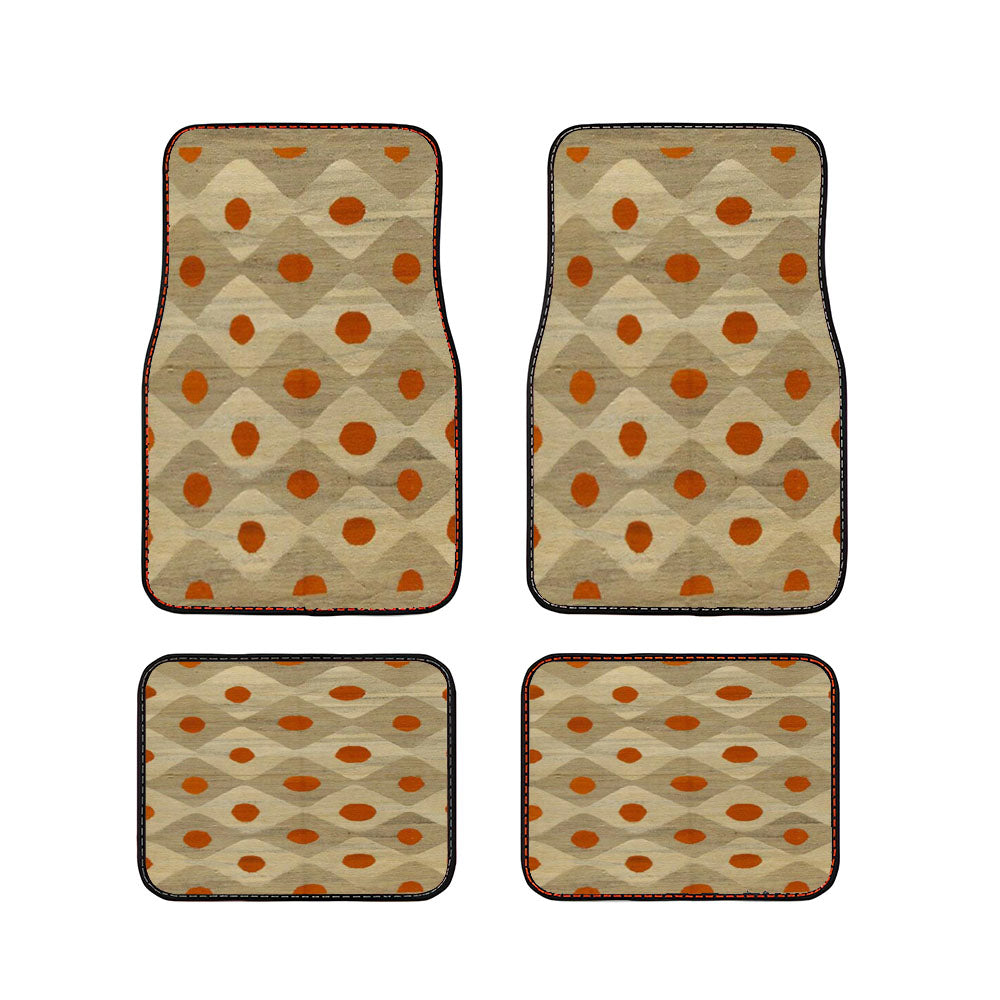 Pattern Smith Brown Car Floor Mats Accessories
