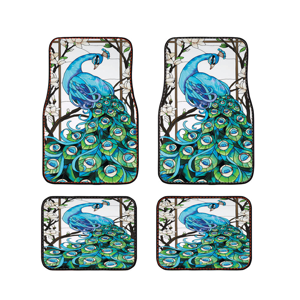 Peacock Tiffany Car Floor Mats Accessories