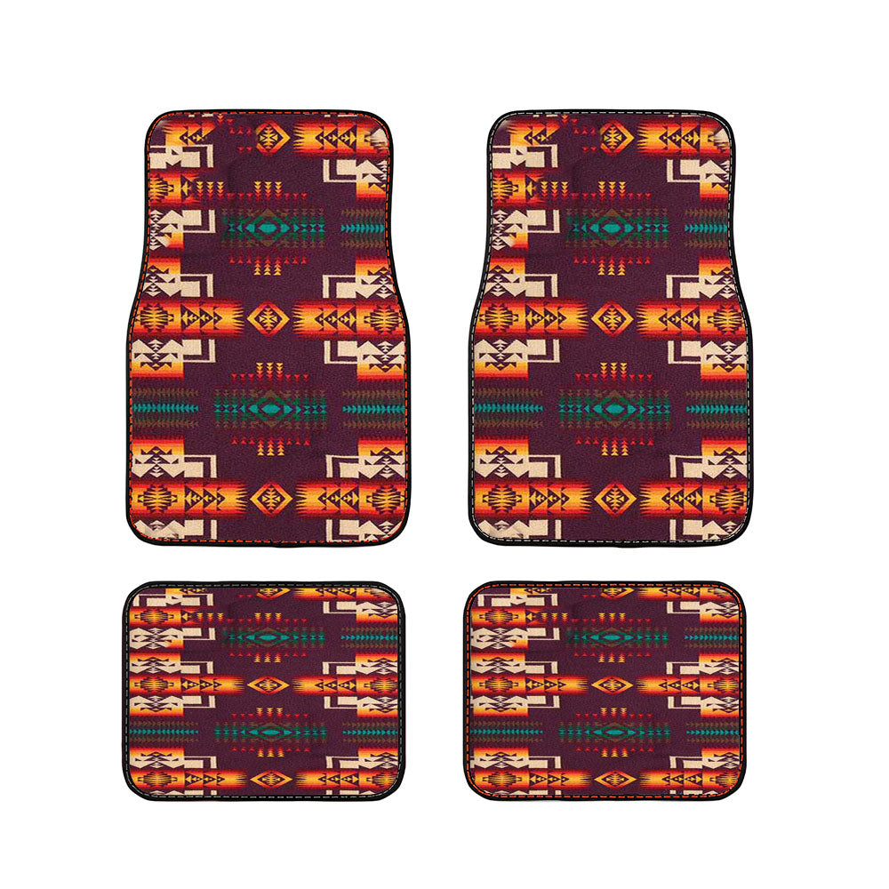 Pendleton Maroon Chief Car Floor Mats Accessories