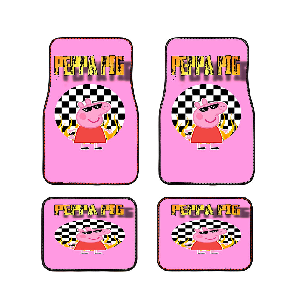Peppa Pig Hype Sticker Square Car Floor Mats Accessories