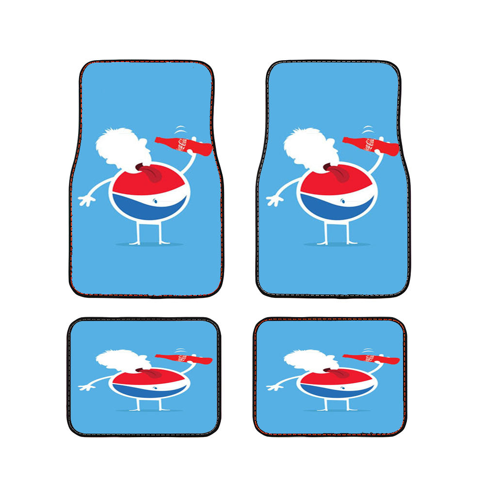 Pepsi Drink Art Car Floor Mats Accessories