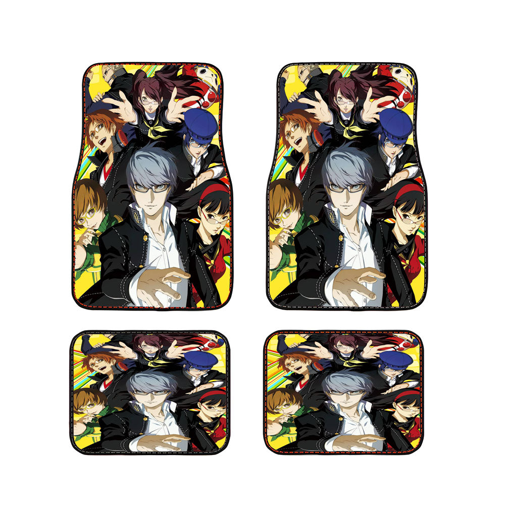 Persona 4 Golden All Characters Poster Car Floor Mats Accessories