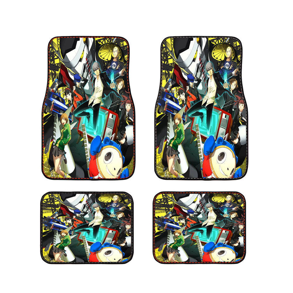 Persona 4 Golden Characters Wallpaper Car Floor Mats Accessories