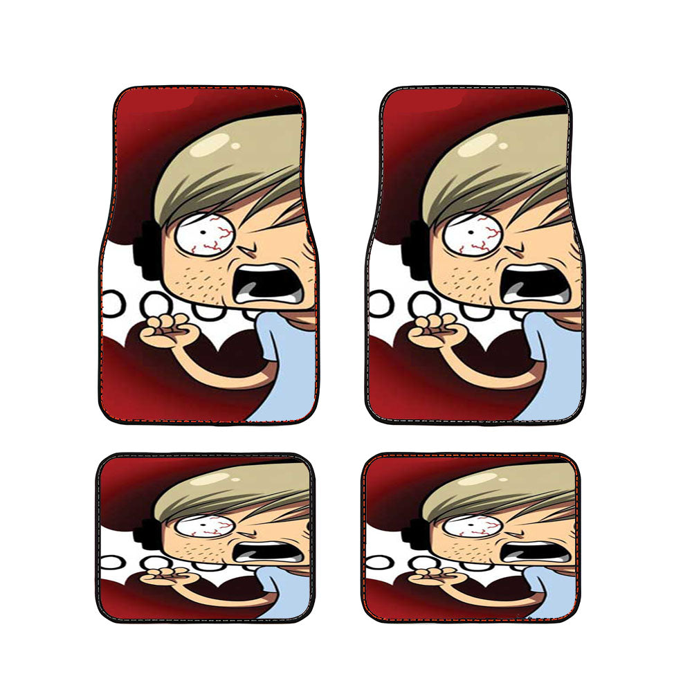 Pewdiepie Cartoon Car Floor Mats Accessories