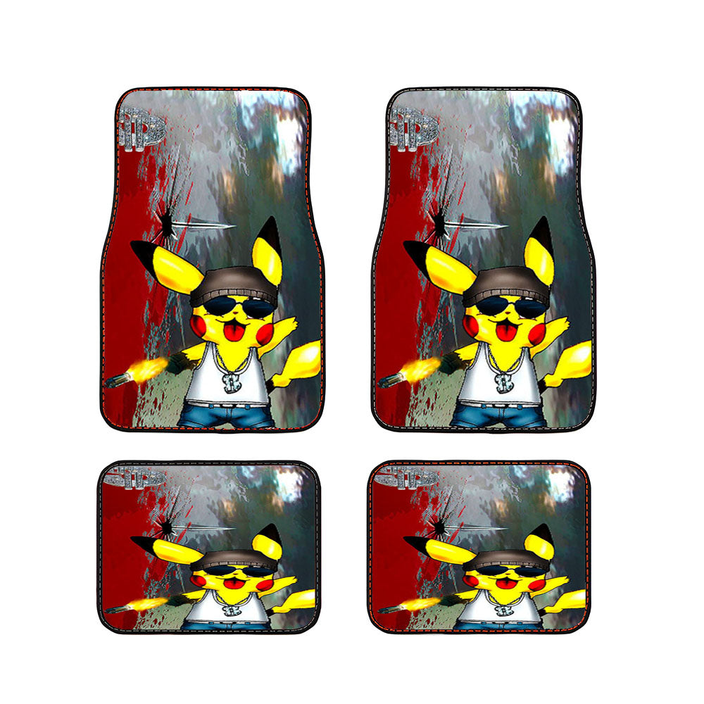 Pikachu Gangster Car Floor Mats Accessories