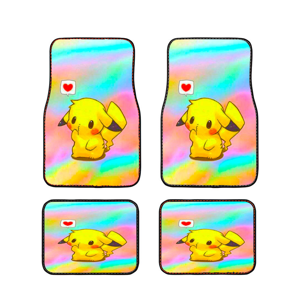 Pikachu Love Car Floor Mats Accessories