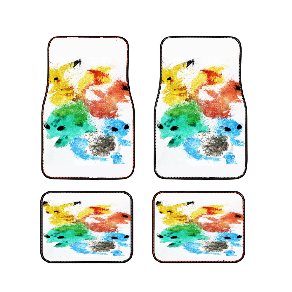 Pikachu Painting Pokemon Car Floor Mats Accessories