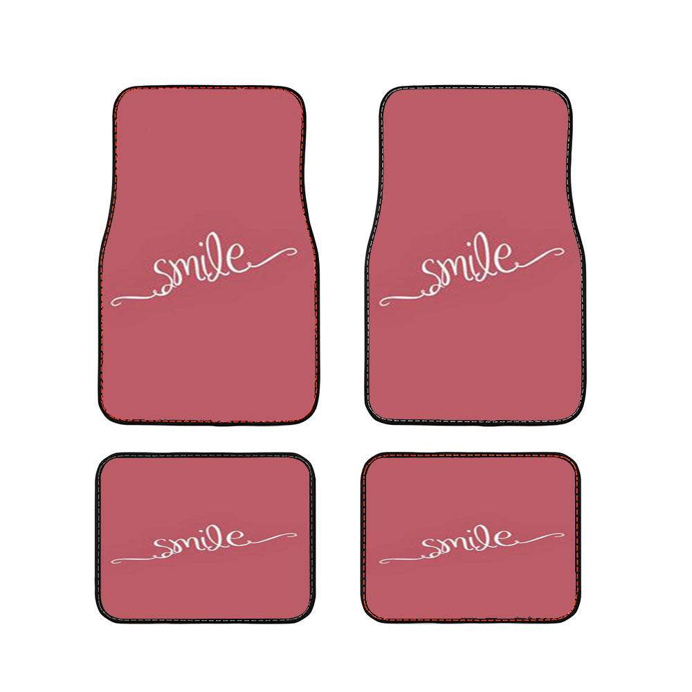 Pink Smile Car Floor Mats Accessories