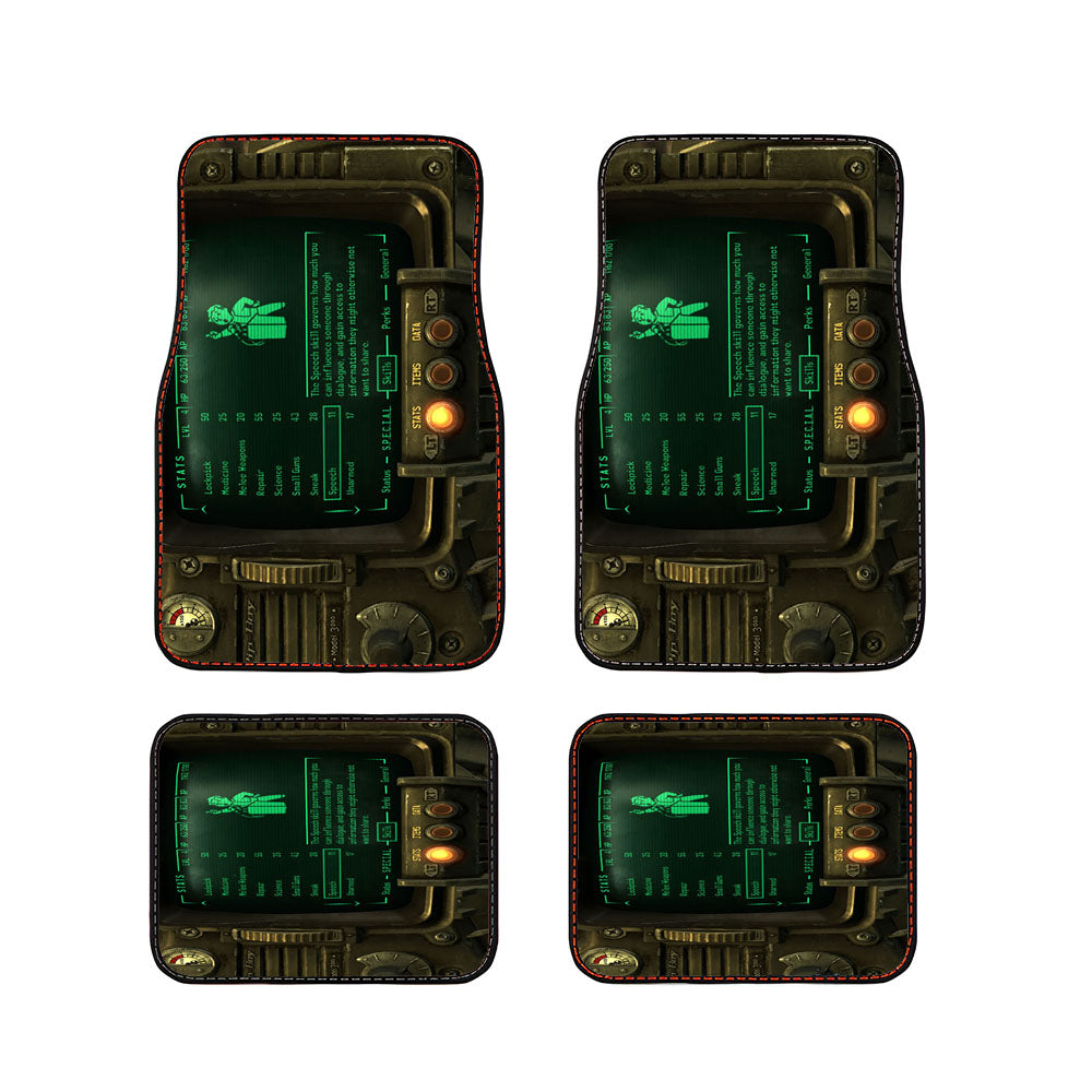 Pip Boy D Car Floor Mats Accessories