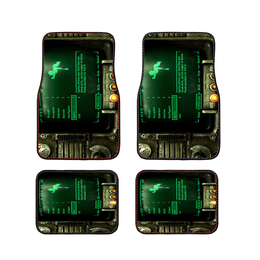 Pipboy 000 Fallout Game Car Floor Mats Accessories