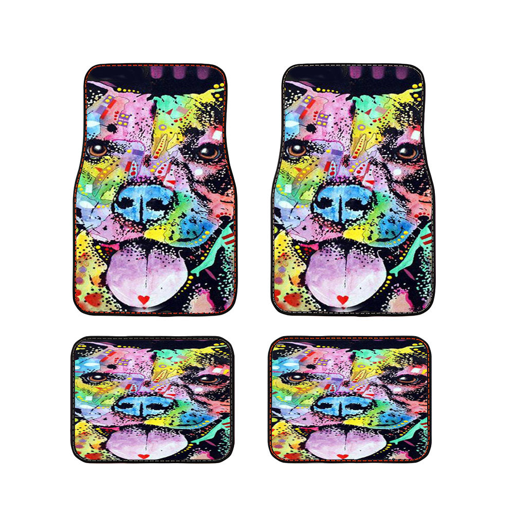 Pitbull Painting Car Floor Mats Accessories