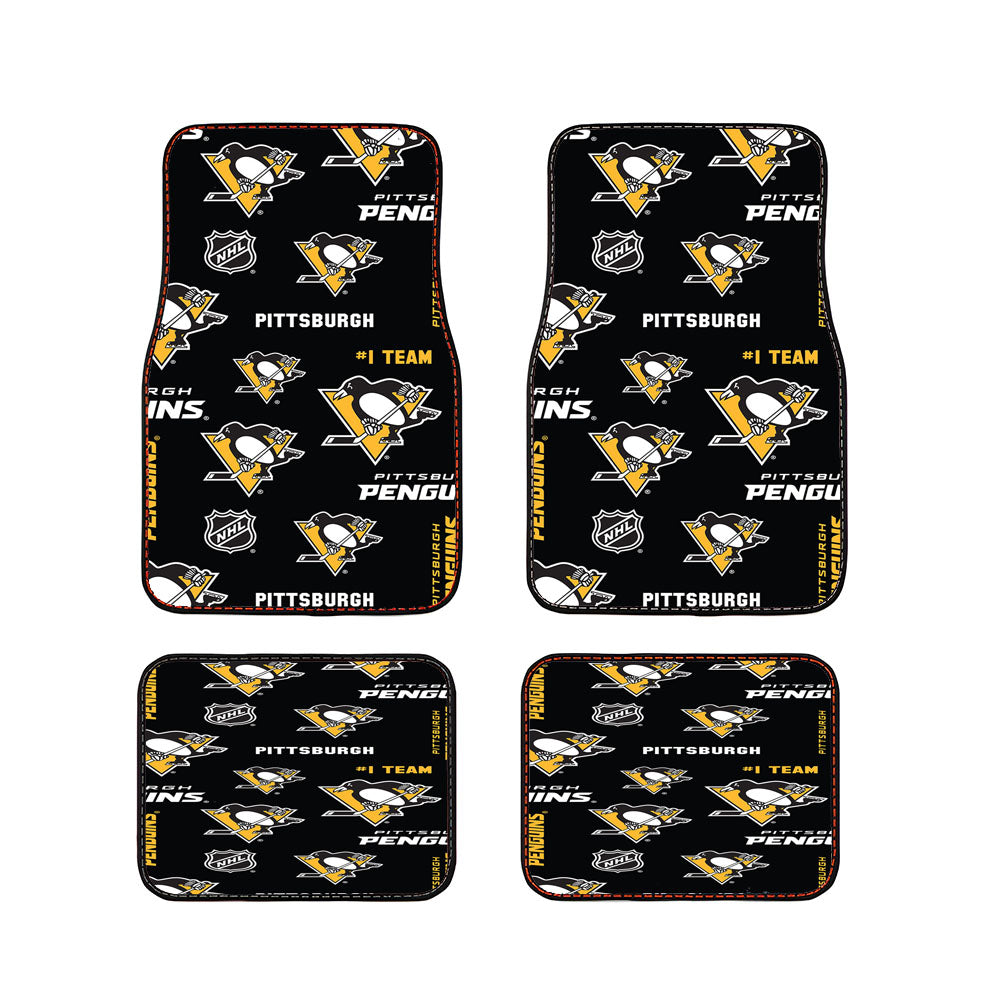 Pittsburgh Penguin Pattern Car Floor Mats Accessories
