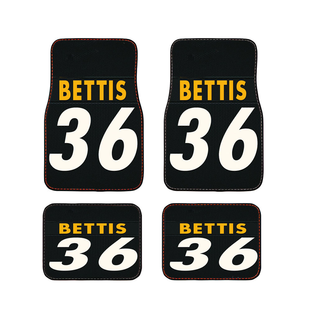 Pittsburgh Steelers Bettis 6 Car Floor Mats Accessories