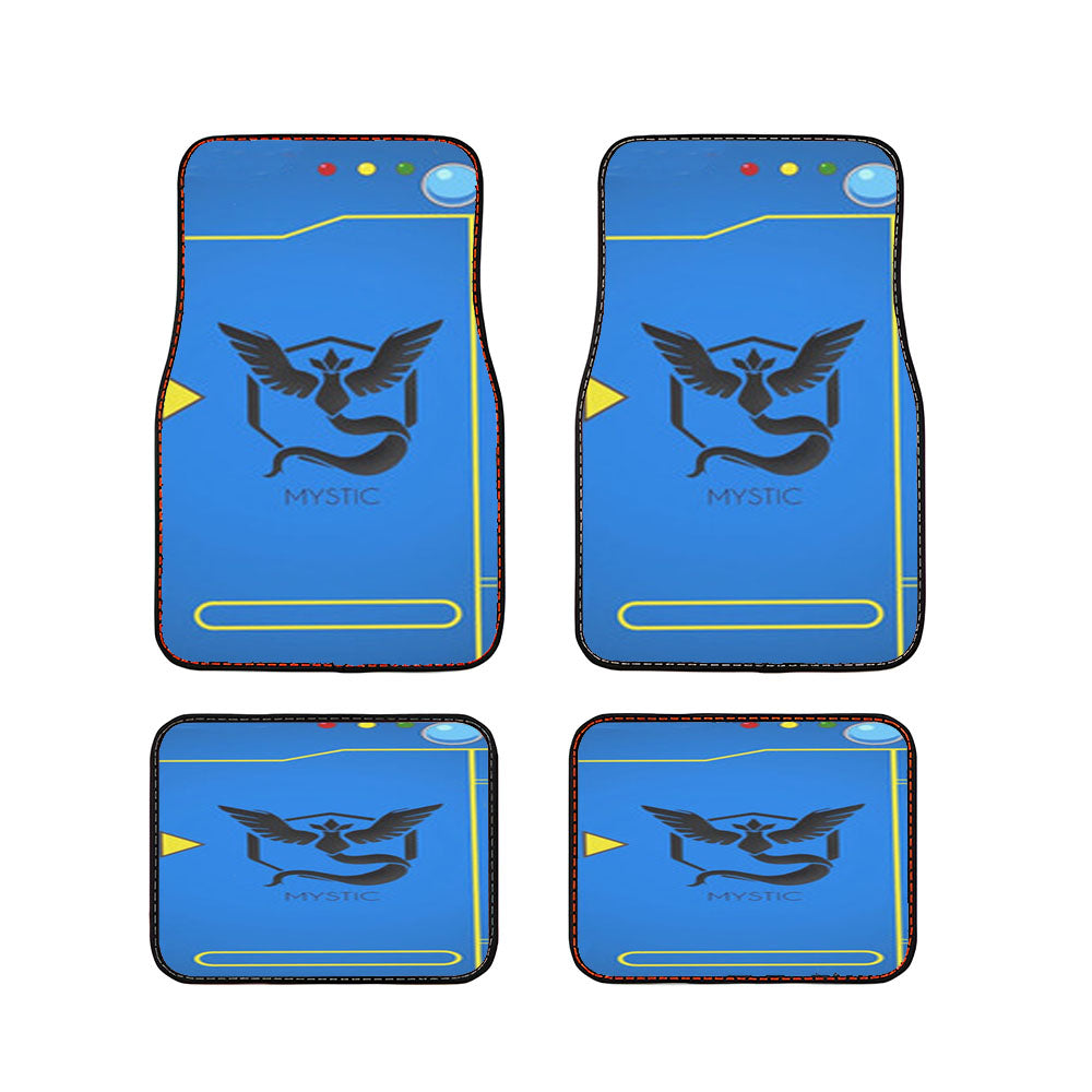 Pokémon Go Team Mystic Pokedex Car Floor Mats Accessories