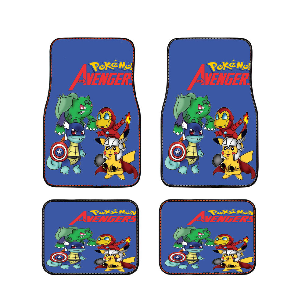 Pokemon Avengers Car Floor Mats Accessories
