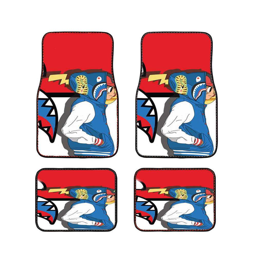 Pokemon Bape Car Floor Mats Accessories