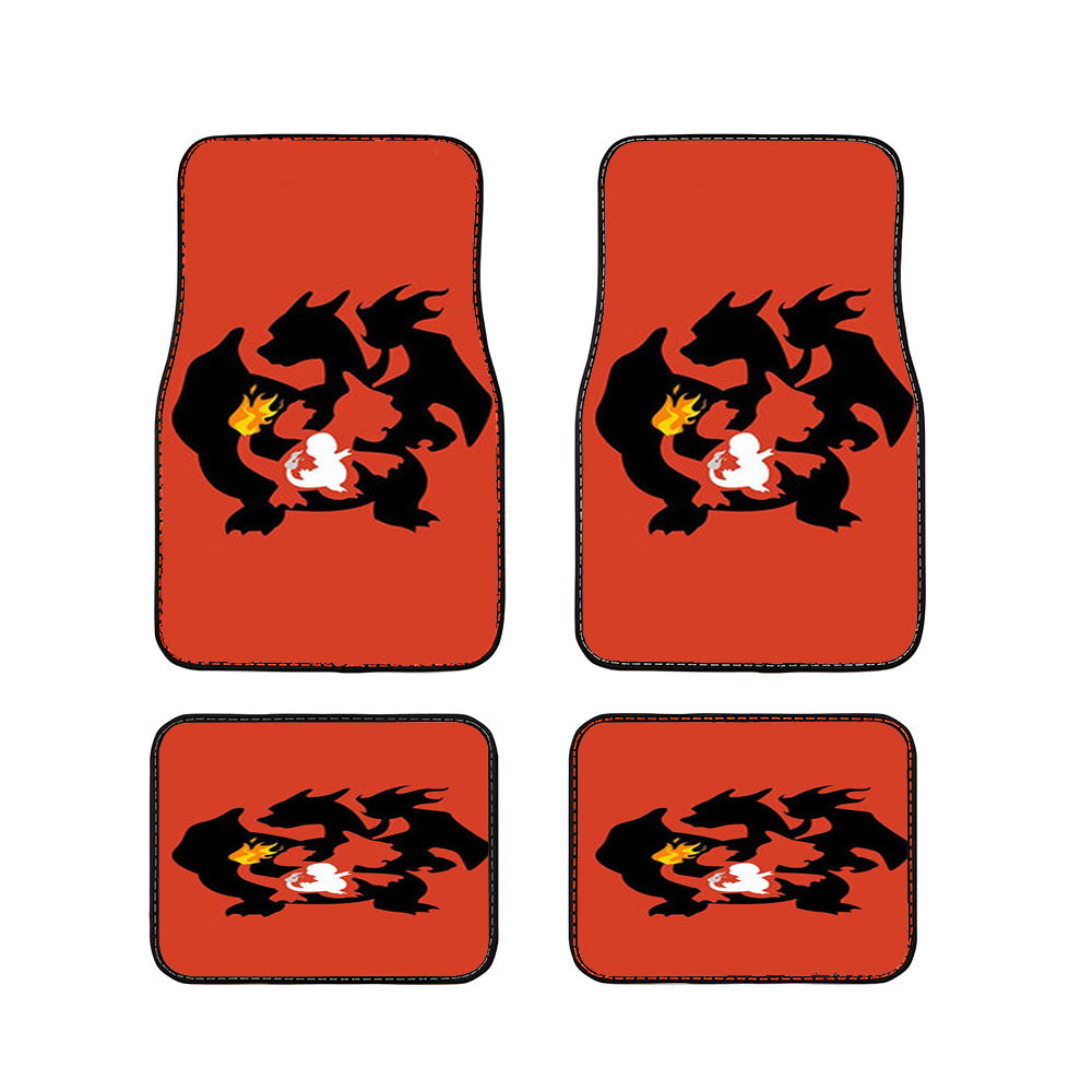 Pokemon Charmander Charmeleon Charizard Car Floor Mats Accessories
