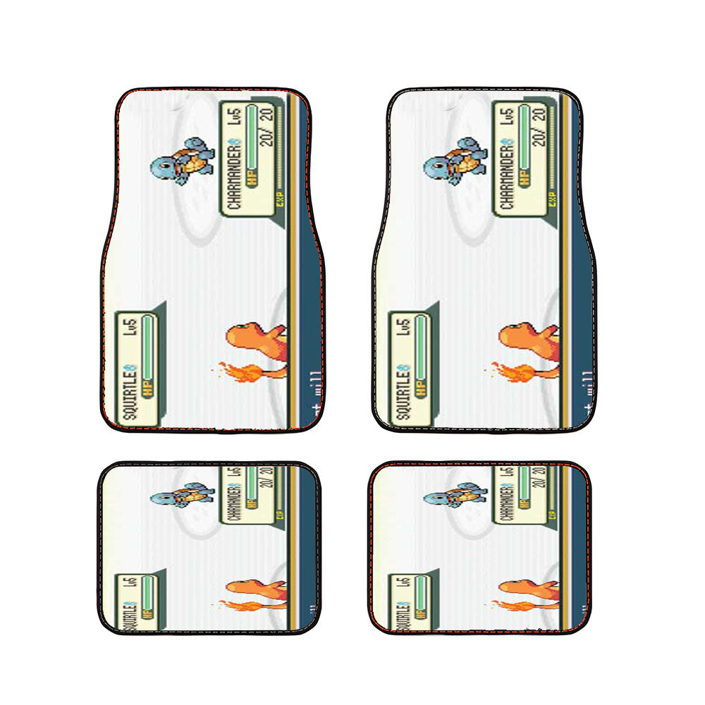 Pokemon Charmander Squirtle Battle Car Floor Mats Accessories